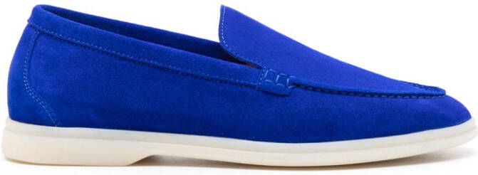 Scarosso Ludovica suede loafers Blue