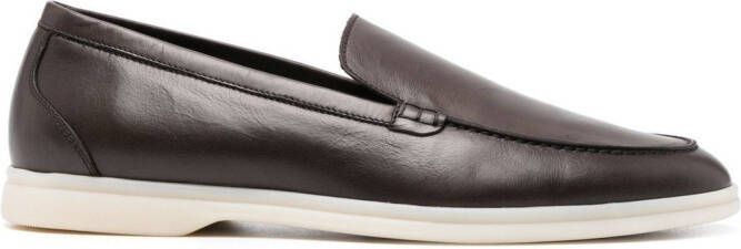 Scarosso Ludovico leather loafers Brown