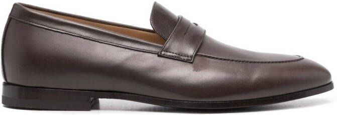 Scarosso Marzio leather loafers Brown