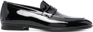 Scarosso Marzio patent leather loafers Black