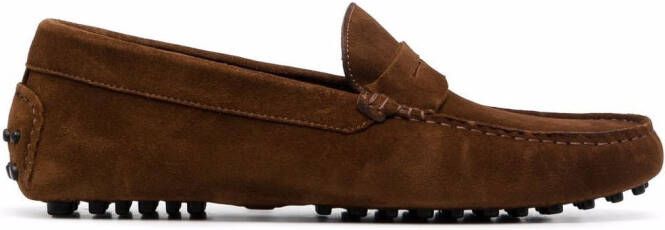 Scarosso Michael suede loafers Brown