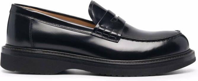 Scarosso Michelle penny loafers Black
