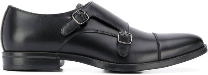 Scarosso monk strap shoes Black