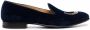 Scarosso Nick embroidered velvet slippers Blue - Thumbnail 1