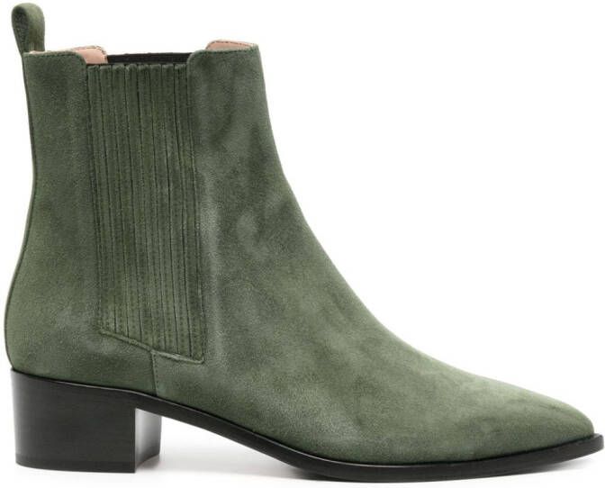 Scarosso Oliva suede ankle boots Green