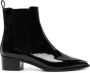 Scarosso Olivia 40mm patente-leather Chelsea boots Black - Thumbnail 1
