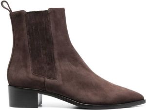 Scarosso Olivia suede ankle boots Brown