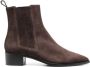 Scarosso Olivia suede ankle boots Brown - Thumbnail 1