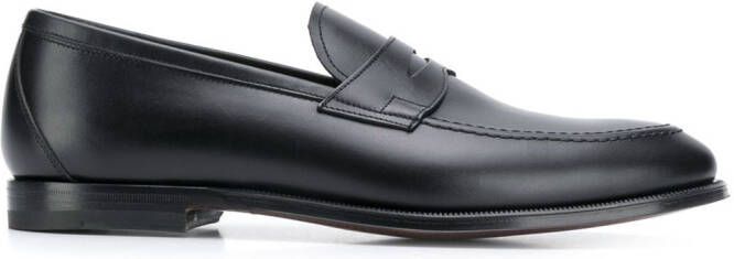 Scarosso penny loafers Black