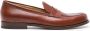 Scarosso penny-slot leather loafers Brown - Thumbnail 1