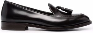 Scarosso Sienna tassel-embellished leather loafers Brown