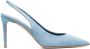 Scarosso slingback 100mm leather pumps Blue - Thumbnail 1