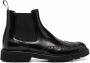 Scarosso slip-on leather brogue boots Brown - Thumbnail 1