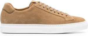Scarosso smooth lace-up sneakers Neutrals