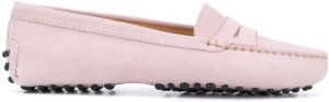 Scarosso Sofia pebbled sole loafers Pink