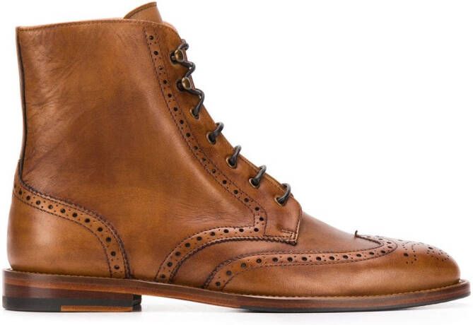Scarosso Stefania lace-up boots Brown