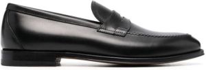 Scarosso Stefano leather loafers Black
