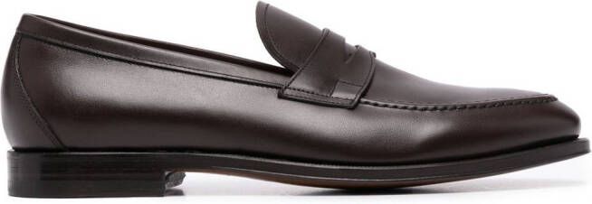Scarosso Stefano leather loafers Brown