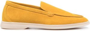 Scarosso suede slip-on loafers Yellow