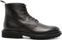 Scarosso Thomas lace-up leather boots Black - Thumbnail 1