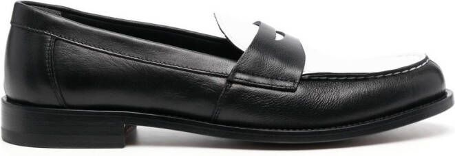 Scarosso two-tone loafers Black