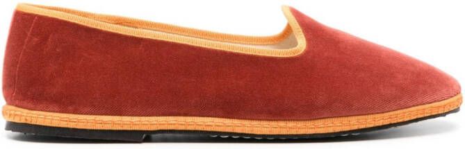 Scarosso William IV velvet loafers Orange
