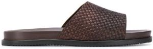 Scarosso woven slippers Brown