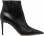 Scarosso x Brian Atwood Anya leather ankle boots Black - Thumbnail 1