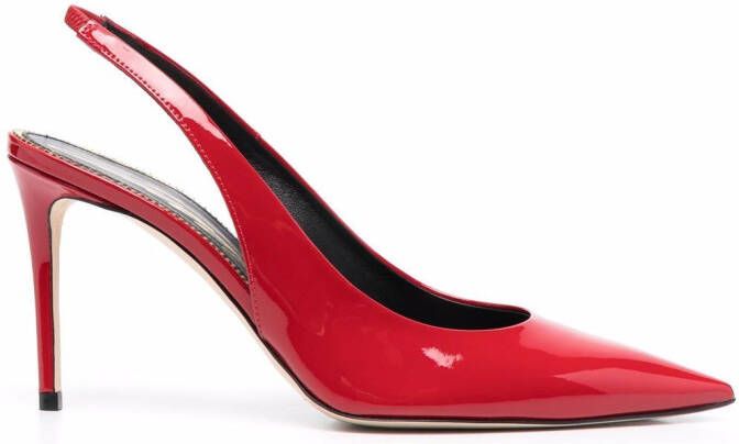 Scarosso x Brian Atwood Sutton slingback pumps Red