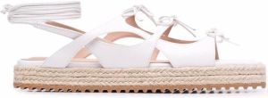 Scarosso x Paula Cademartori Breeze leather sandals White