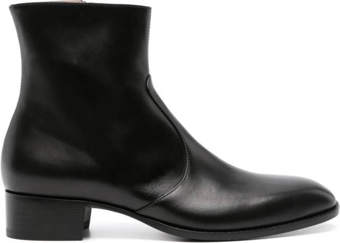 Scarosso x Warren Alfie Baker leather boots Black