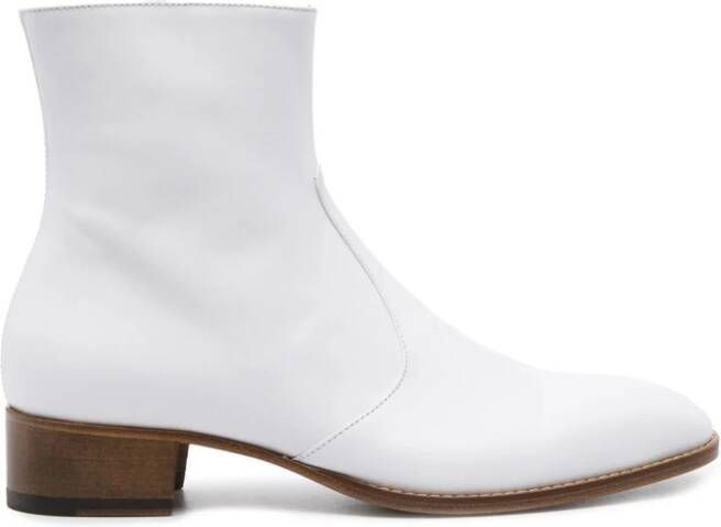 Scarosso x Warren Alfie Baker leather boots White