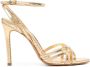 Schutz 110mm metallic-finish sandals Gold - Thumbnail 1