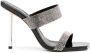 Schutz 120mm crystal-embellished leather mules Silver - Thumbnail 1