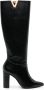 Schutz Annika 90mm leather boots Black - Thumbnail 1