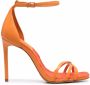 Schutz crossover-strap leather sandals Orange - Thumbnail 1