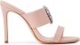 Schutz crystal-embellished 100mm leather mules Pink - Thumbnail 1