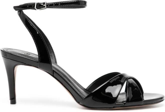 Schutz Hilda 80mm patent leather sandals Black
