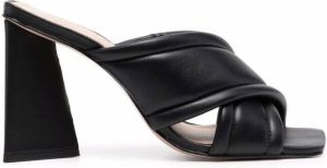 Schutz open-toe heeled mules Black
