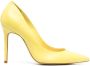 Schutz pointed leather pumps Yellow - Thumbnail 1