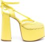 Schutz rope-detail leather pumps Yellow - Thumbnail 1
