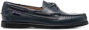 Sebago lace-up leather boat shoes Blue