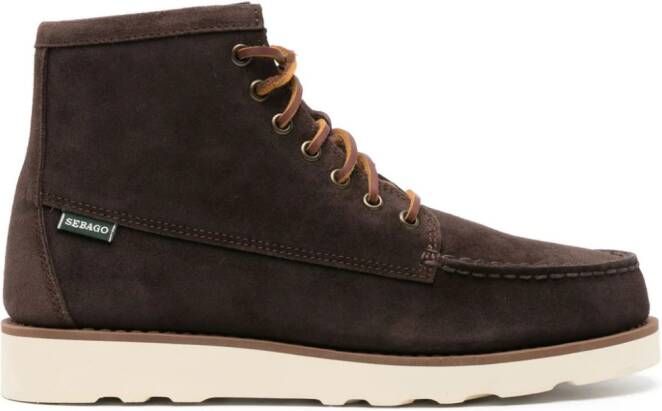 Sebago lace-up suede ankle boots Brown