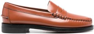 Sebago polished leather penny loafers Brown