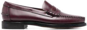 Sebago polished leather penny loafers Red