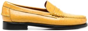 Sebago polka-dot leather loafers Yellow