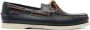 Sebago Portland Martellato leather boat shoes Blue - Thumbnail 1