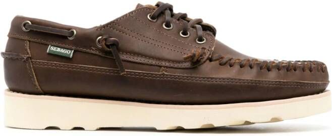 Sebago Seneca leather boat shoes Brown