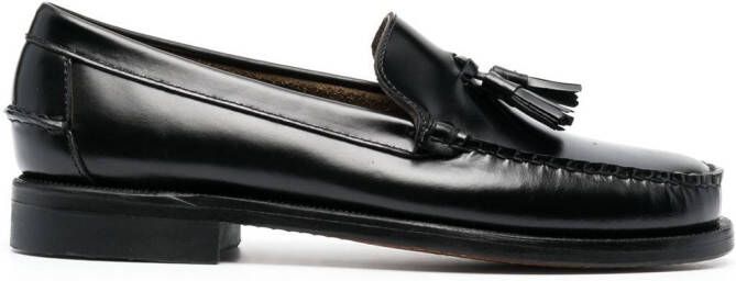 Sebago tassel-detail leather loafers Black