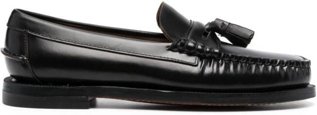Sebago tassels leather loafers Black